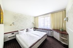 Doppelbett Komfortzimmer des Hotel Forstmeister